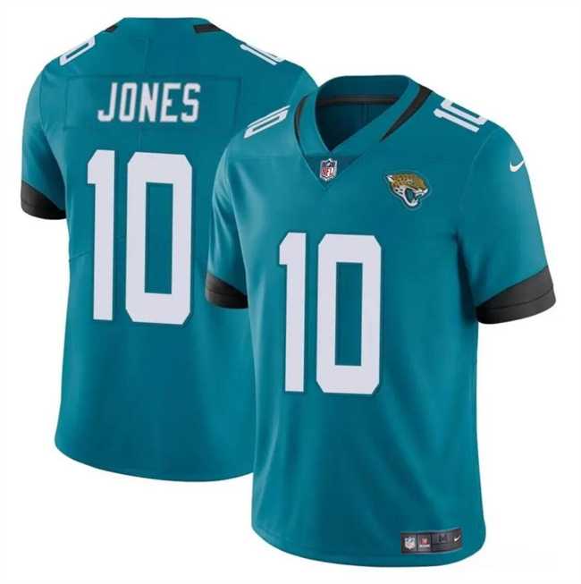 Men & Women & Youth Jacksonville Jaguars #10 Mac Jones Teal Vapor Untouchable Limited Stitched Jersey